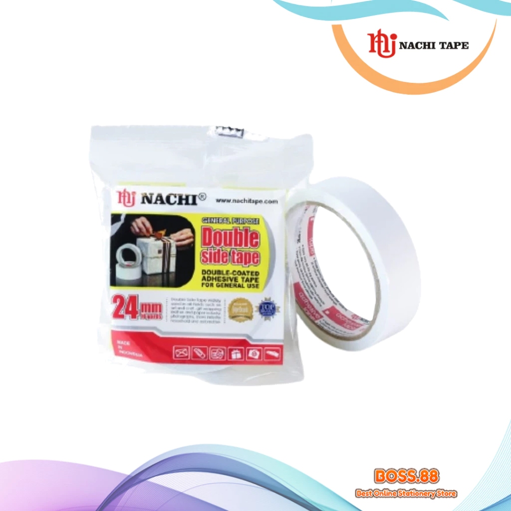

DOUBLE TAPE / ISOLASI BOLAK BALIK NACHI 24 MM (1 PCS)