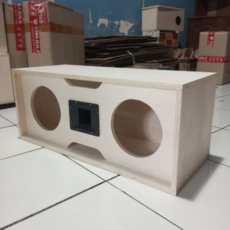 Box speaker 6 inch double dan tweeter audax