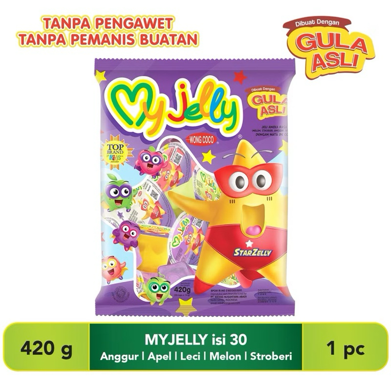 

MyJelly 30 pcs | Cemilan Anak Jelly | Gula Asli