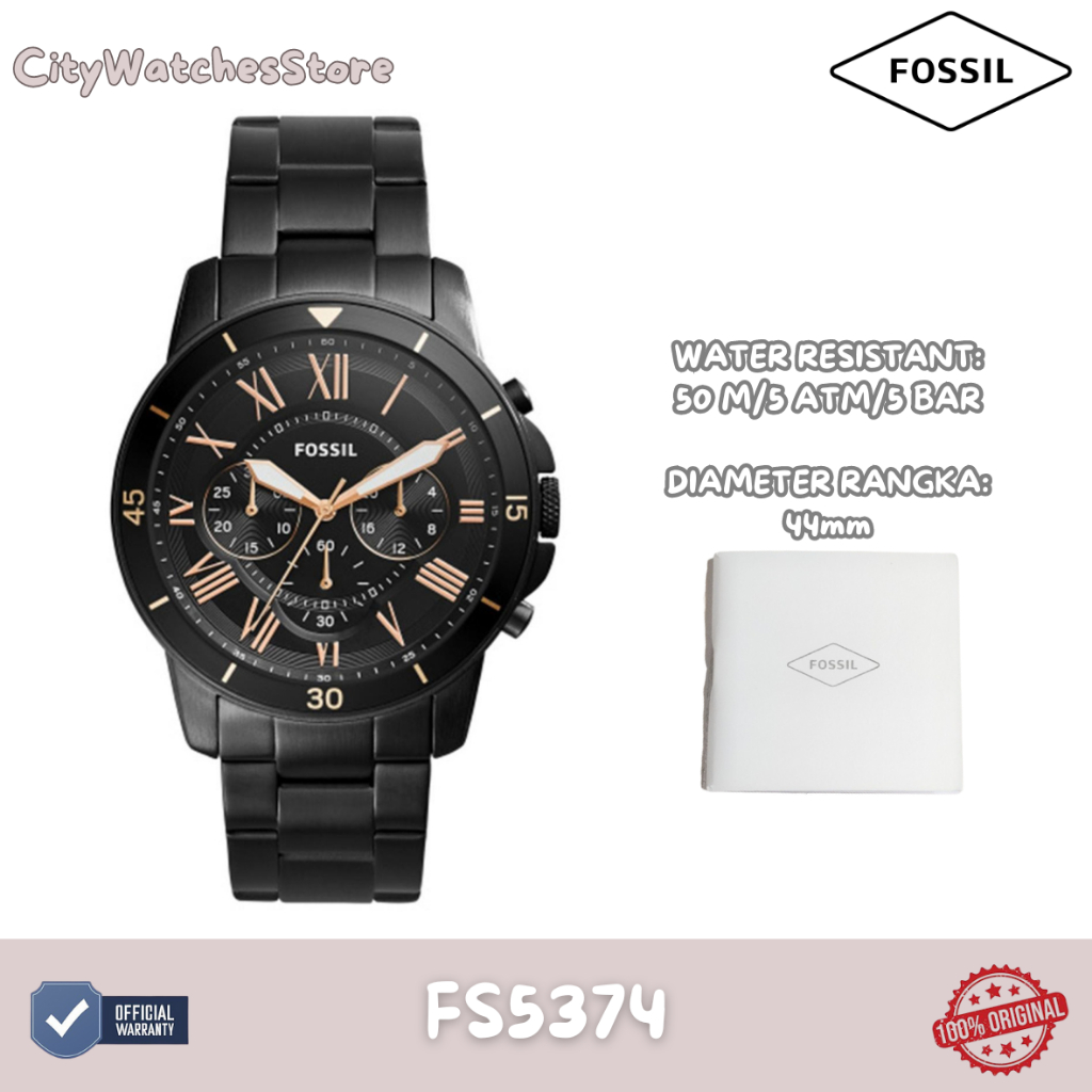 Jam Tangan Pria Fossil Original Bergaransi 1 Tahun Resmi –FS5374 / Jam Ori / Jam Tangan Baru/ Jam Ta