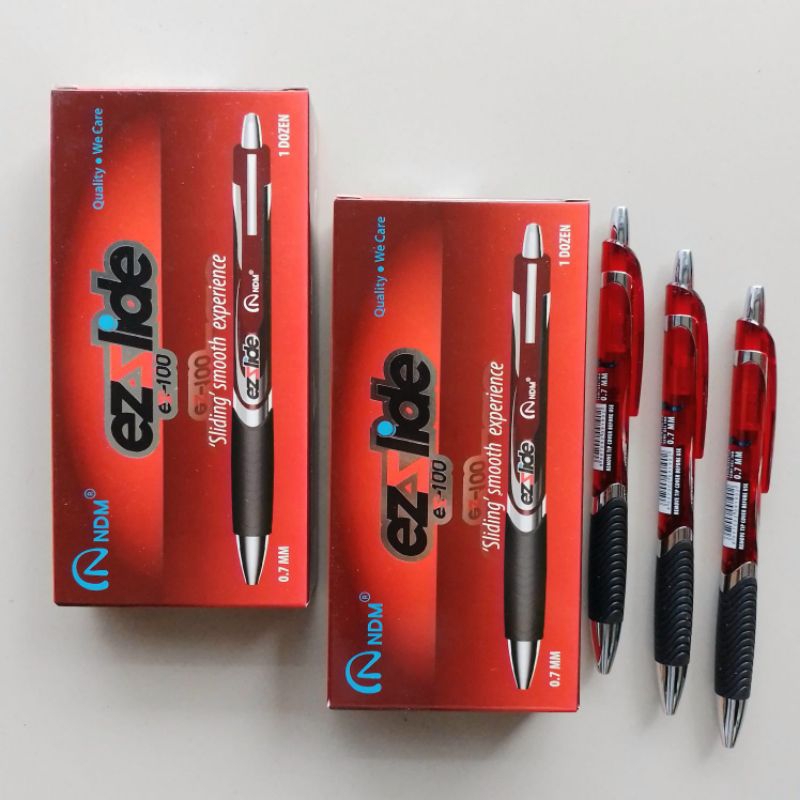 

Pulpen Ballpoint NDM Ezslide 100 ( 12 Pcs ) [ Original ]