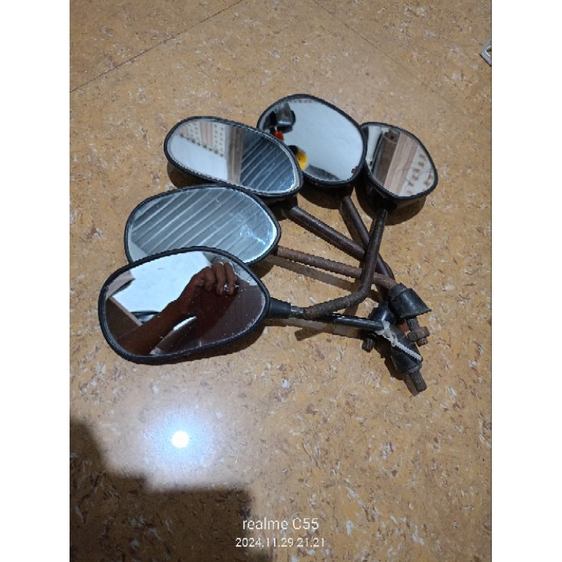 Kaca Spion KIRI Honda GL MAX TIGER 2000 ORI Copotan SECOND BEKAS