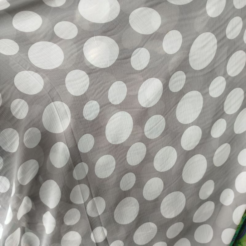 Bahan sifon ceruty motif - kain sifon ceruty import - bahan ceruty - kain ceruty - kain meteran - ba