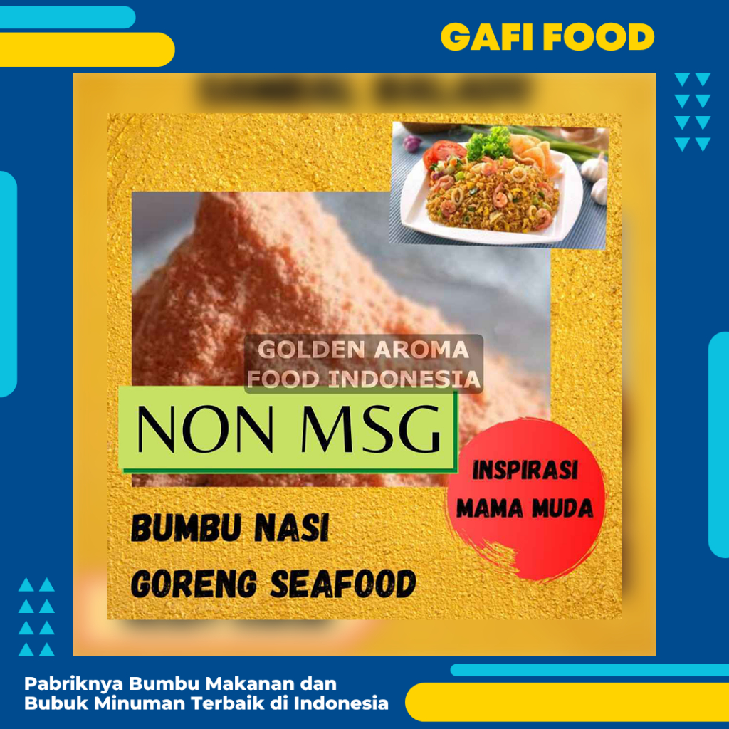 

BUMBU TABUR NASI GORENG SEAFOOD NON MSG 1 KG FOOD GRADE 1Kg Bubuk Bumbu Papeda Mie Lidi Makaroni