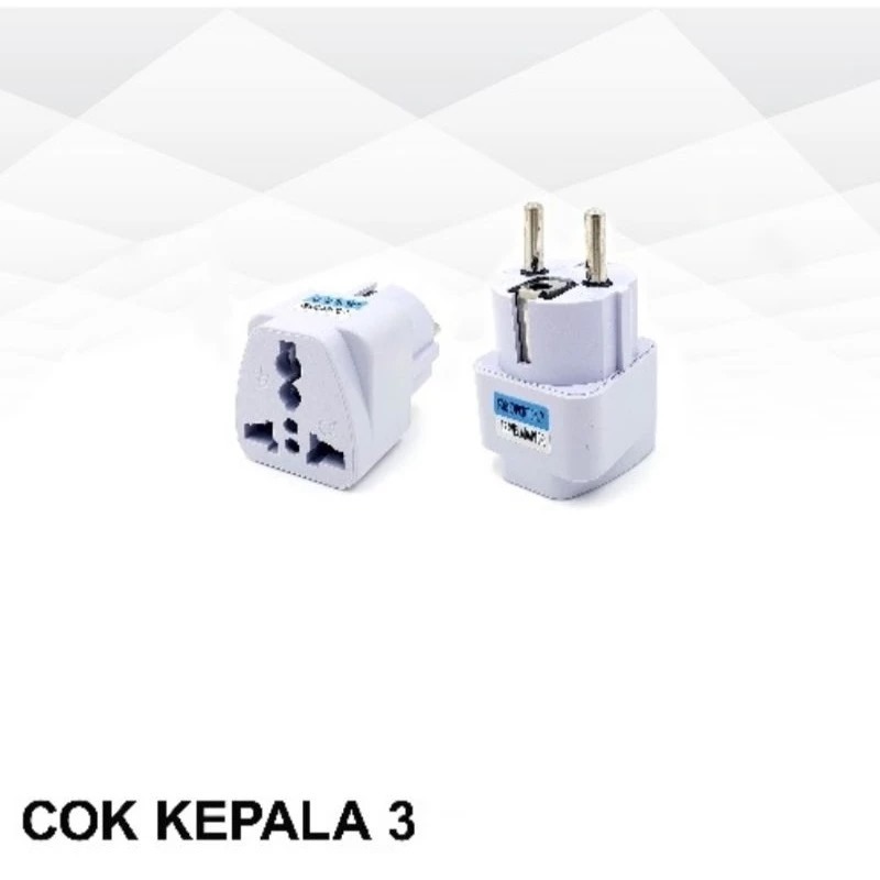 Stop Kontak Murah / Colokan Listrik / COK KEPALA 3 / COK CABANG