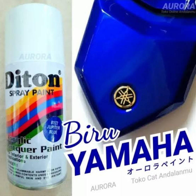 Cat Pilok Diton Spray Paint 8172 JUPITER BLUE 300ml Yamaha Jupiter Biru Tua Gelap Met metalik metali