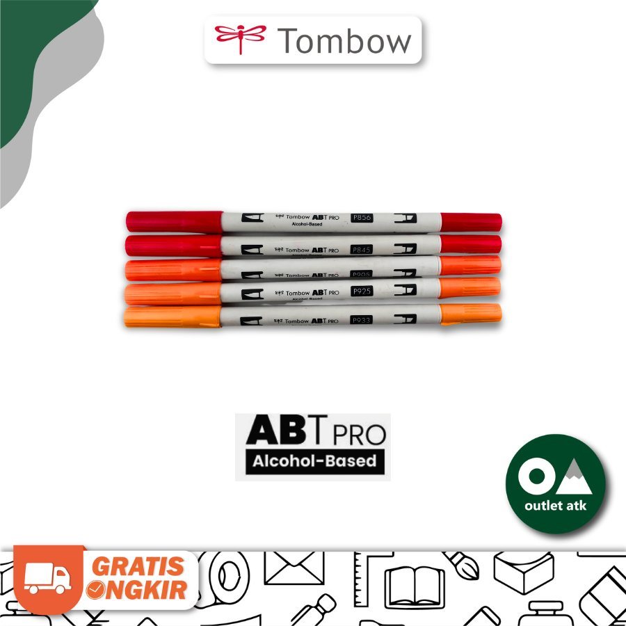 

Tombow ABT Pro Dual Brush Pen Alcohol Based (Orange Series)