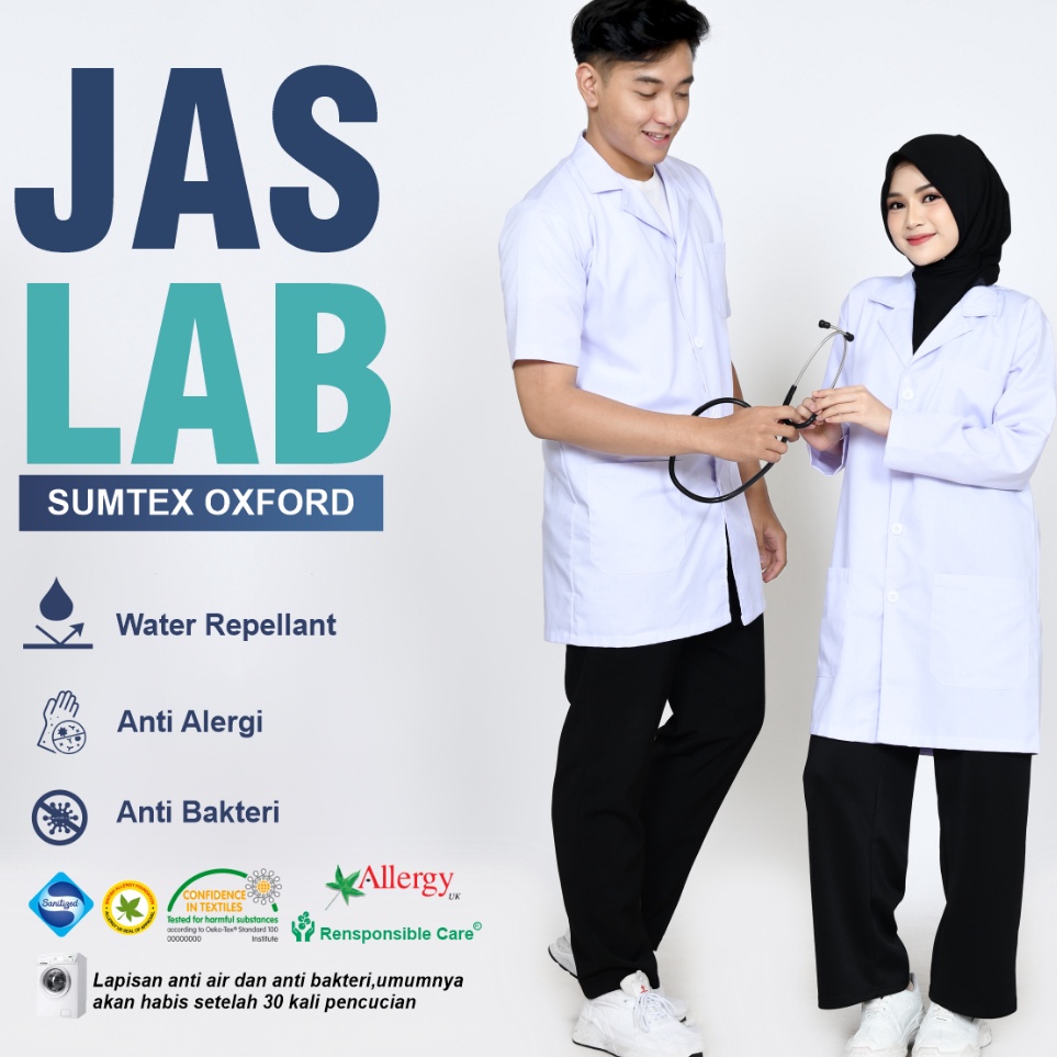 Disc Xtra Jas Jas Lab Lengan Panjang  Lengan Pendek Jas Praktek Farmasi Baju