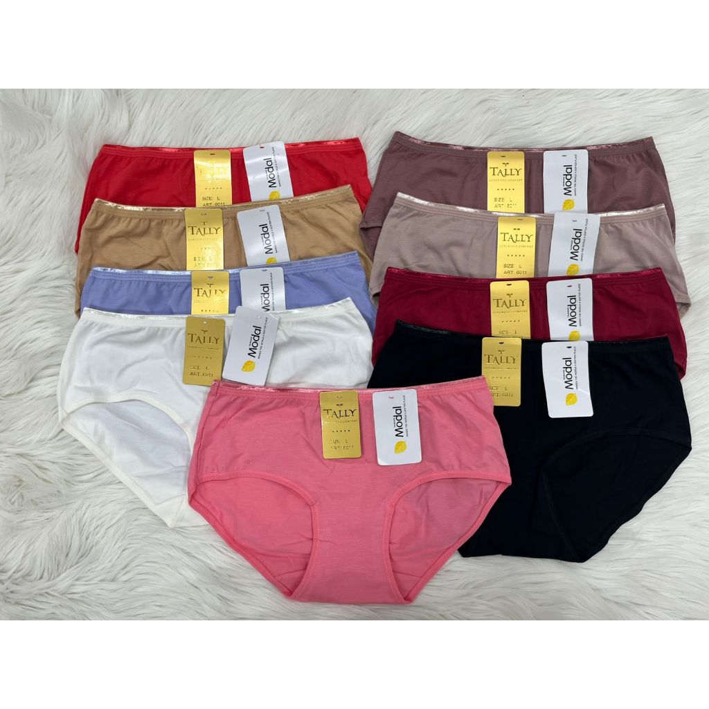 VL CD CELANA DALAM TALLY 6011 MODAL BAHAN KATUN BAMBUU - Tally 6011 CD Celana Dalam Wanita Premium