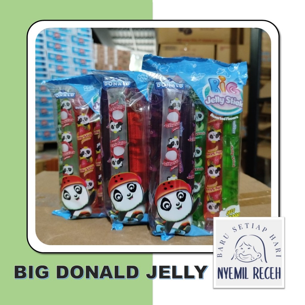 Big Donald Jelly Stick Pack Isi 10Pcs X 30Gr