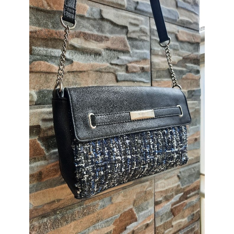 Slingbag Hitam Rantai NINEWEST - TAS PRELOVED BRANDED ORIGINAL