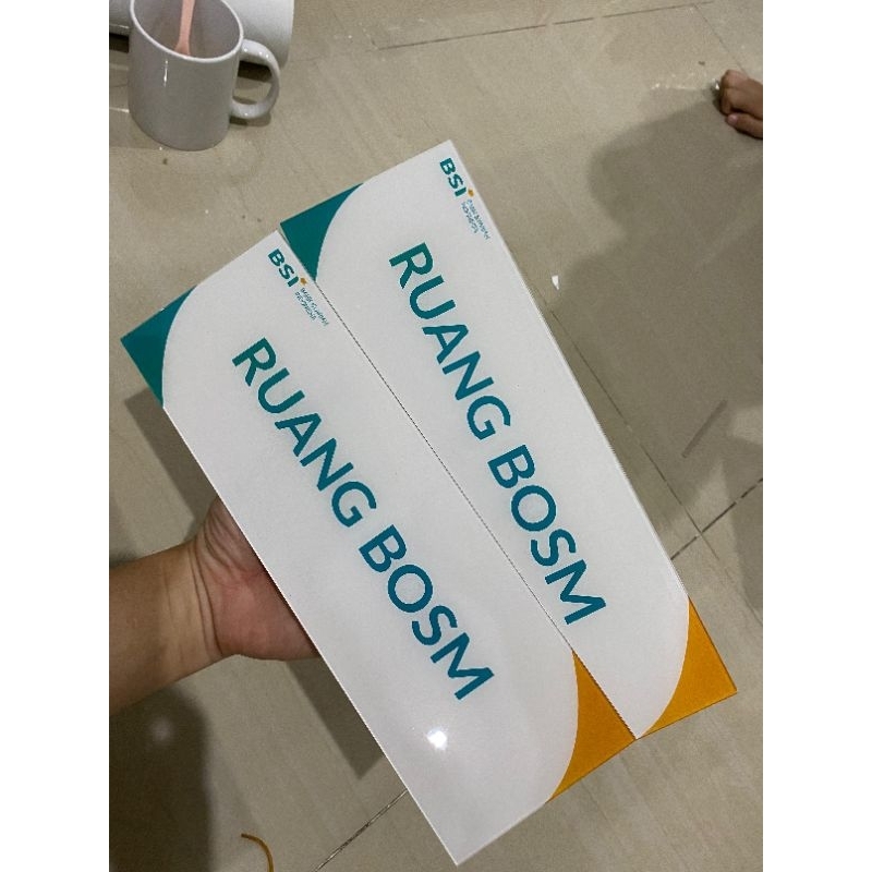 papan sign board acrylic akrilik menu iklan tebal 2mm