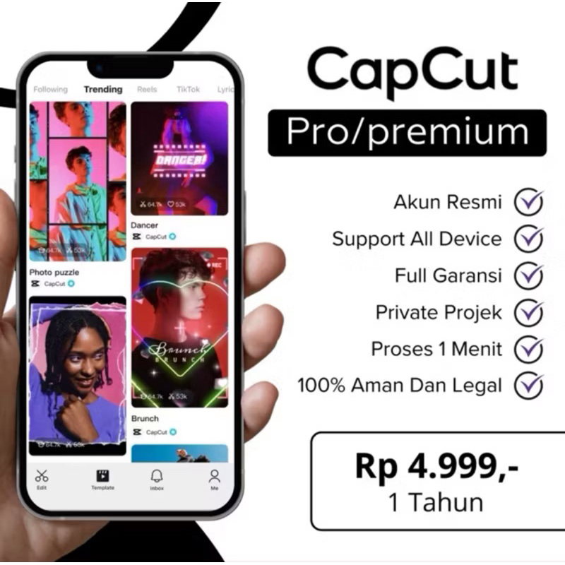 CAPCUT PRO 1 TAHUN FOR ALLDEVV