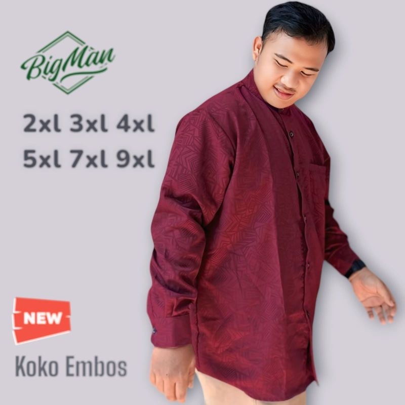 Baju koko sultan Embos Jumbo xxl xxxl koko sultan Big Size 9xl 7xl