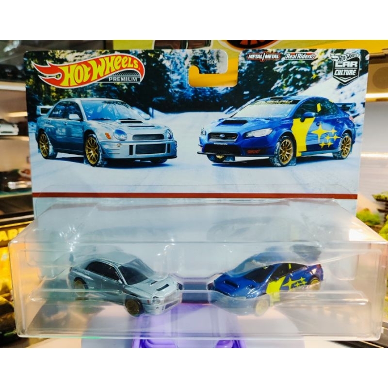 Hotwheels Premium Two Pack Twin Pack Subaru Impreza Subaru WRX STI