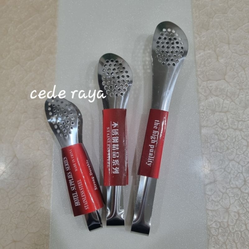 capitan gorengan / jepitan kue stainless tebal kuat kilat home pro 7" 9" & 11"