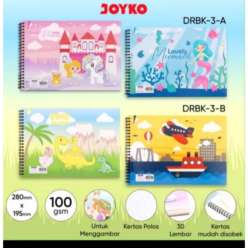 

Buku Gambar Drawing Book Joyko DRBK-3-A DRBK-3-B (1 Pcs)