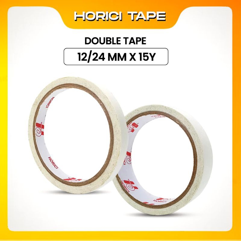 

Double Tape Isolasi HORICI 12mmx15y & 24mmx15y & 45mmx15y - Putih/White