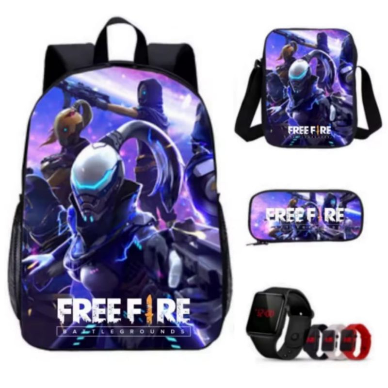 Tas sekolah anak SD laki-laki - tas ransel cowok anak TK - tas anak free fire