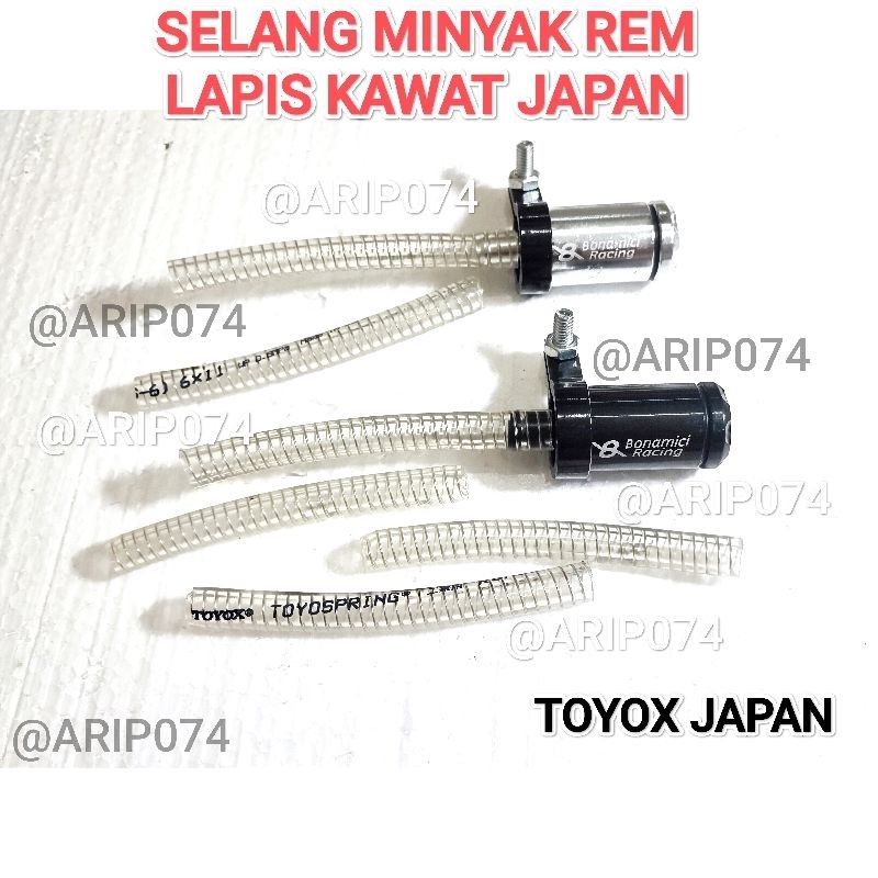 Selang Toyox Racing Selang Minyak Rem Lapis Kawat Japan Selang Rem Transparan Lapis Kawat Original J