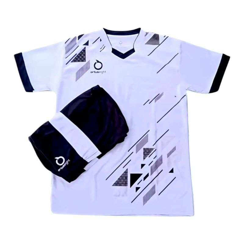 Jersey bola/futsal hitam dan putih
