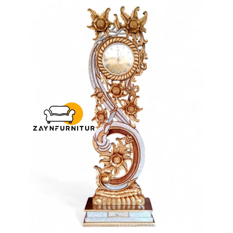 Ready Stokk Jam Ukir Wayang Lonceng Berbunyi Kayu Jati