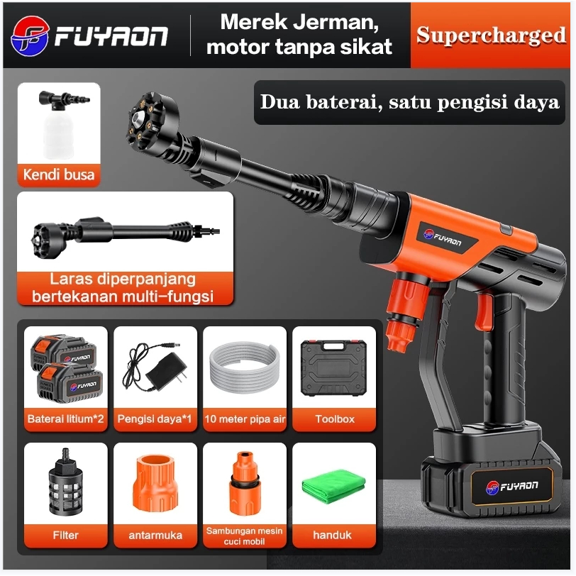 FUYAON Mesin Jet Cleaner Cordless Steam Modern Alat Mesin Cuci Motor Mobil