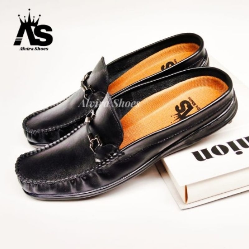 Ukuran Besar 44,45,46 Sepatu sandal pria Kulit sapi Asli Size Jumbo sepatu sandal Bustong toetong pr