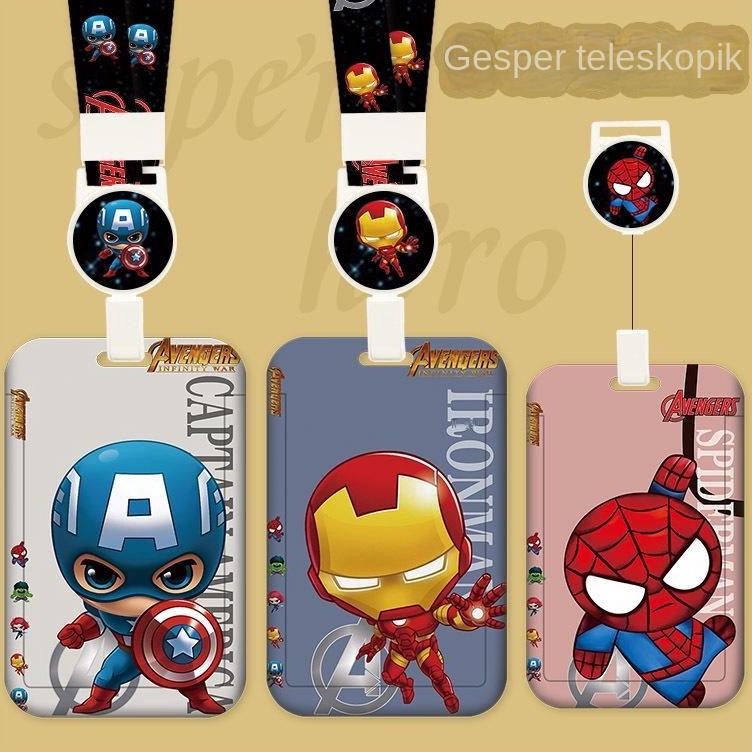 

Ready Terlaris Kartun Astronot gantungan name tag ID Card Holder Gantungan Kartu Nama Tempat Kartu ID Card holder gantung leher
