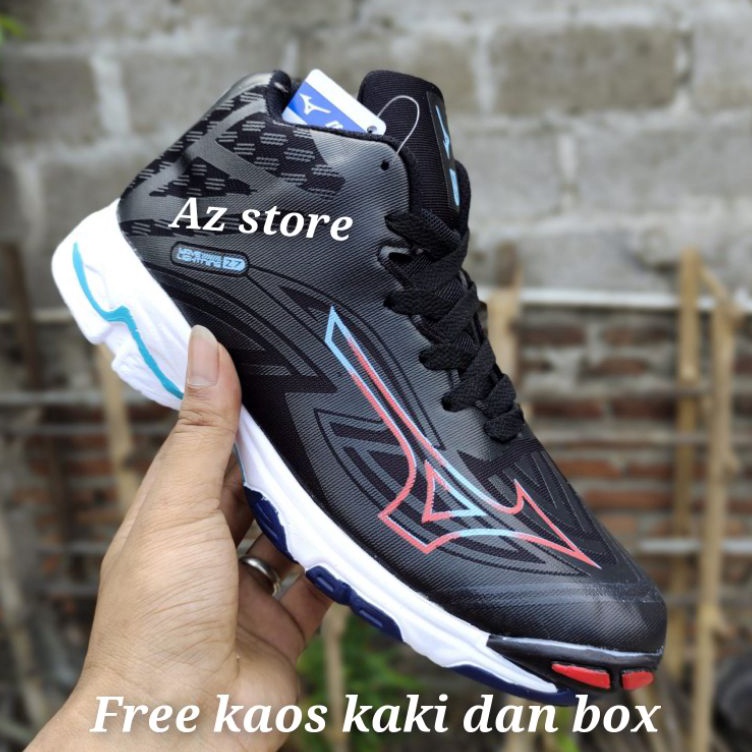 Lebih Istimewa  Sepatu Volly Mizuno Wlz7 Mid Sepatu Voli Pria Wanita Sepatu Olahraga Pria Sepatu Vol