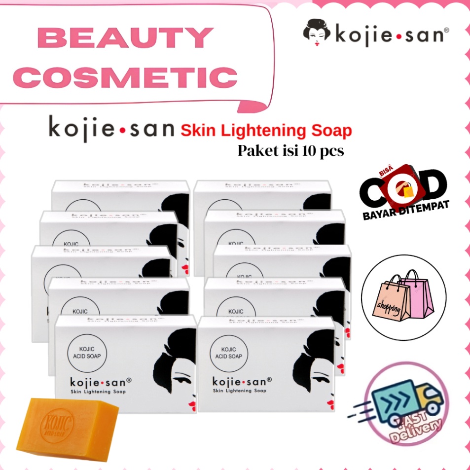 Garansi Terbaru  Kojie San Paket ISI 1 ORIGINAL Skin Lightening Soap 65grKojic Acid Soap