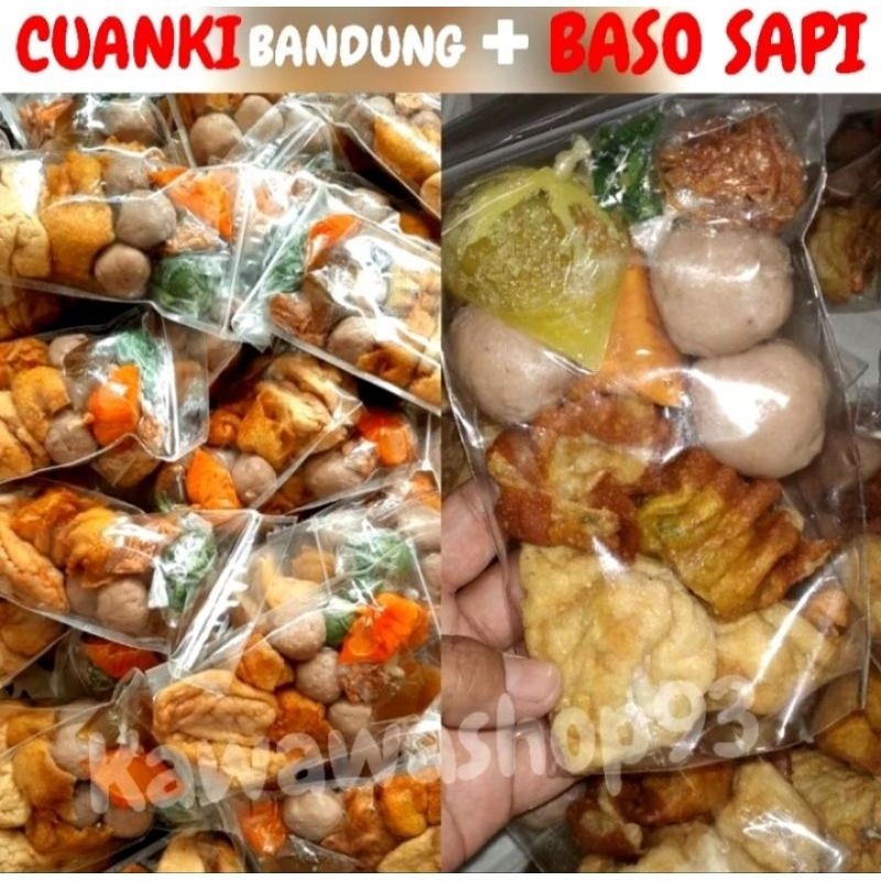 CUANKI INSTAN  BANDUNG + BASO SAPI / CUANKI KERING INSTAN