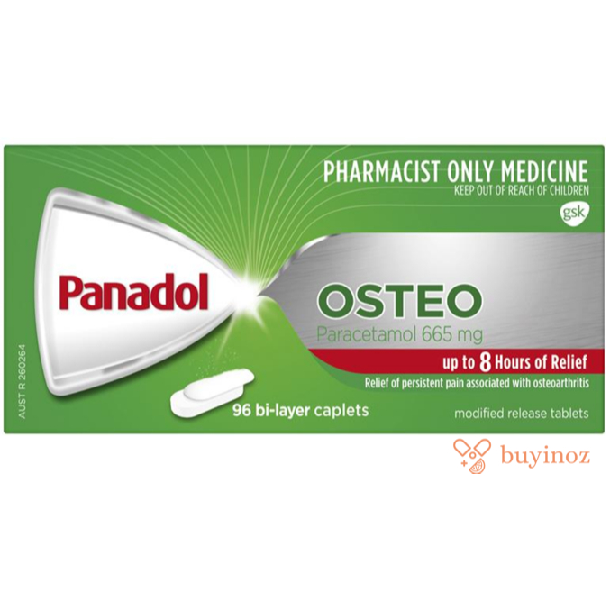 Panadol Osteo Osteoarthritis Paracetamol 665mg Pain Relief 96 Caplets