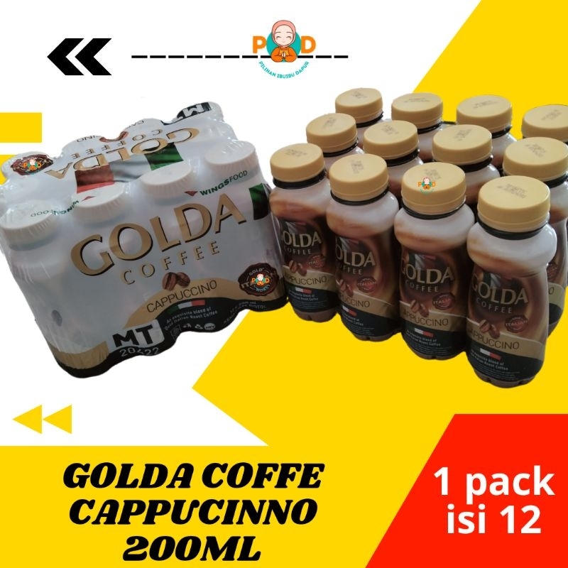 

MINUMAN KOPI SIAP MINUM GOLDA COFFEE CAPPUCCINO DOLCE LATTE 200ML - WINGSFOOD