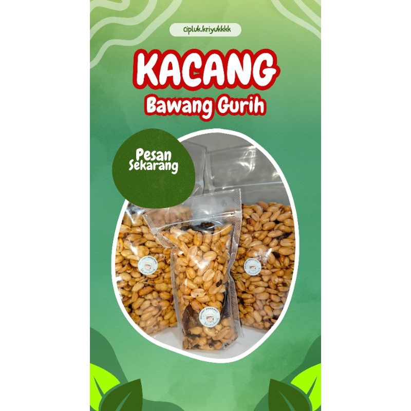 

Kacang Goreng Bawang Daun Jeruk Kemasan Pouch 500gr