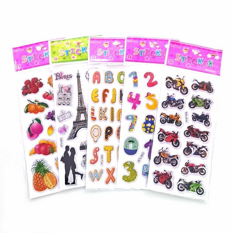 

LIOLIO Mainan Stiker Anak Timbul 3D Karakter Lucu
