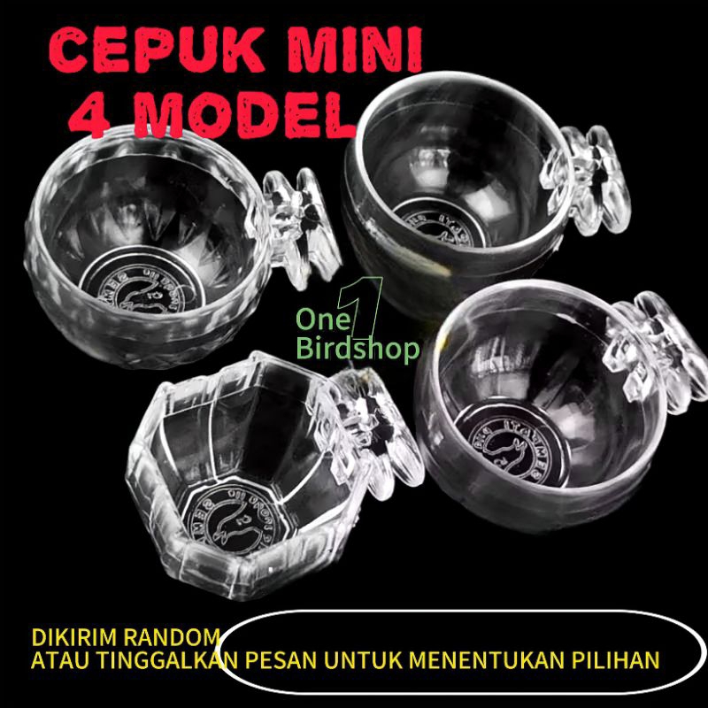cepuk pakan minum burung kecil nomor 5 cangkir 4 model pilihan temat minum burung kolibri pleci