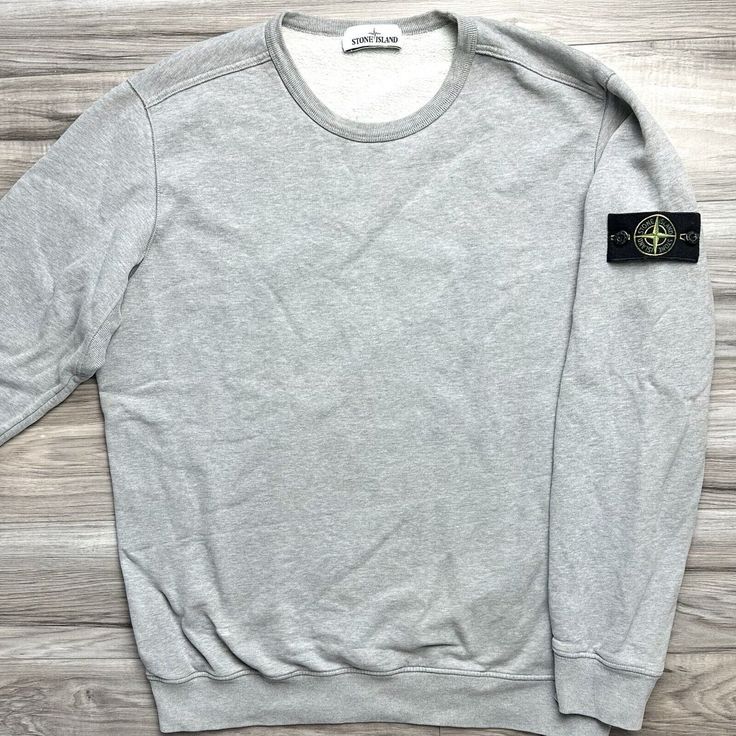 Jacket Sweater Pria Wanita Stone Island Ribbing Original || Sweatshirt Crewnack Import Unisex