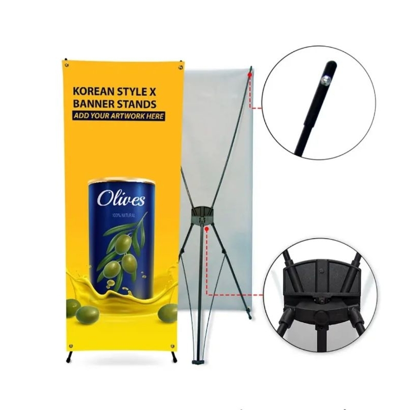 Rangka Y Banner 60x160 Tiang Kaki Display Promosi Iklan