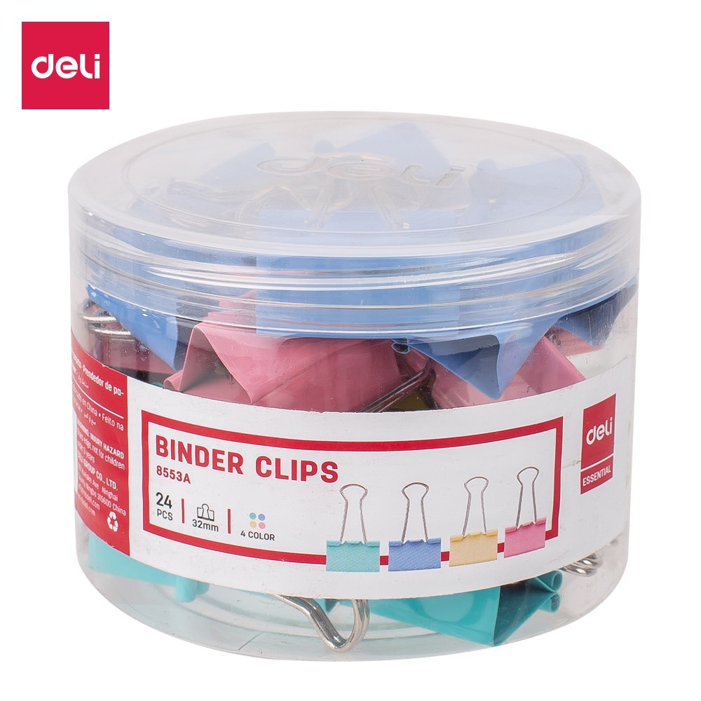 

Deli Binder Klip Warna Pastel 32mm E8553A