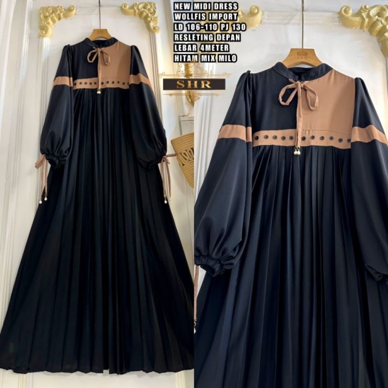 GAMIS SHR SELINGKUH SAHIRA DRESS KOMBINASI