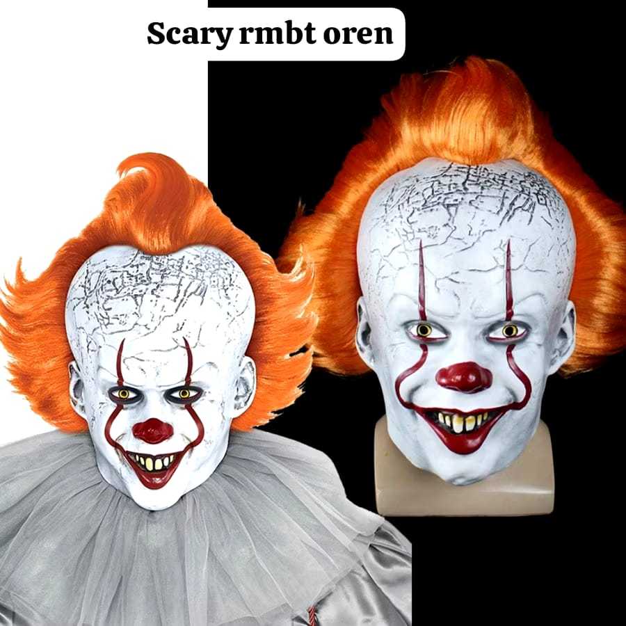 topeng seram topeng hantu topeng cosplay Topeng hallowen Topeng Hantu Momo Halloween Seram Rumah Han