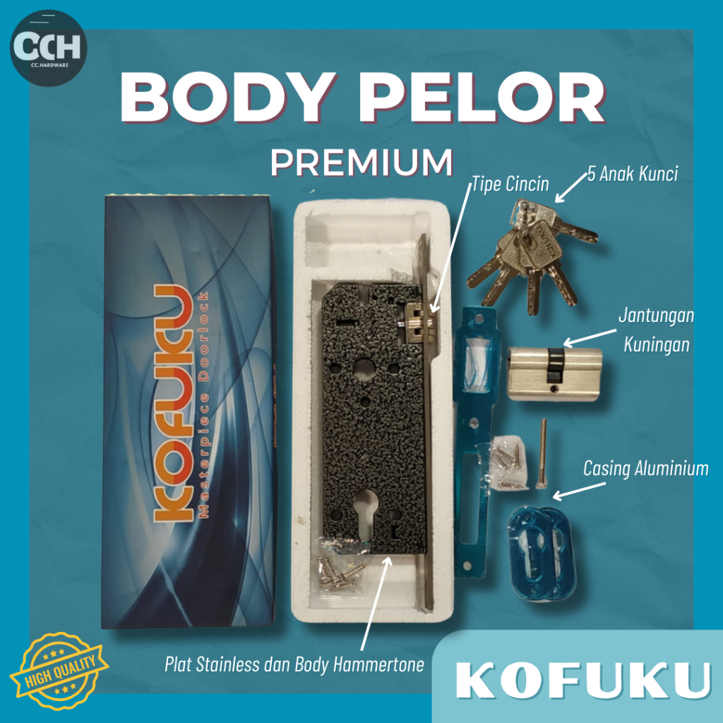 BODY KUNCI PINTU PELOR KOFUKU PREMIUM BESAR