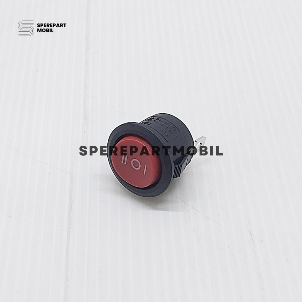 saklar rocker / rocker switch / saklar switch on off on kaki 3 bulat