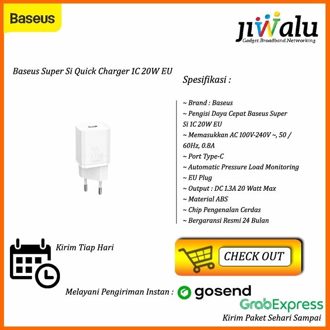 BASEUS Super Si Quick Charger 1C 20W EU