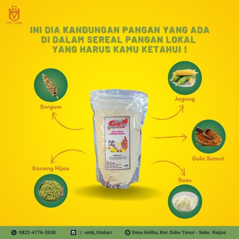 

sereal terbuat dari pangan Lokal