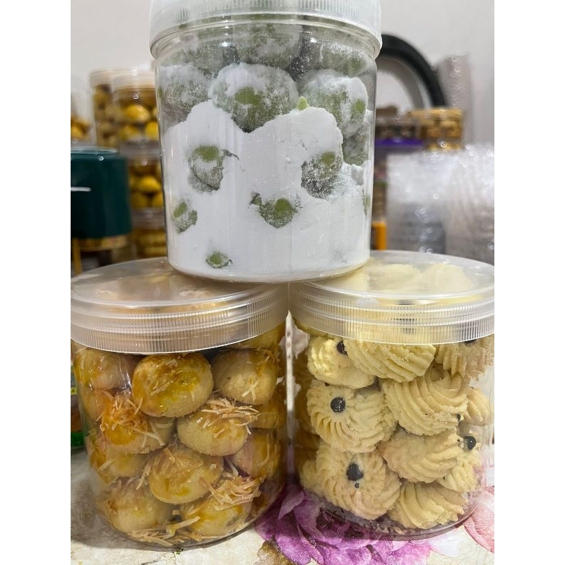 

paket hemat 3 toples bebas pilih variant kue(600 ml)