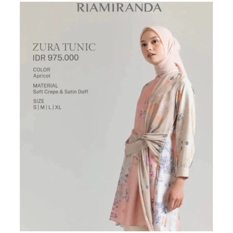 Zura Tunik Top RiaMiranda Preloved