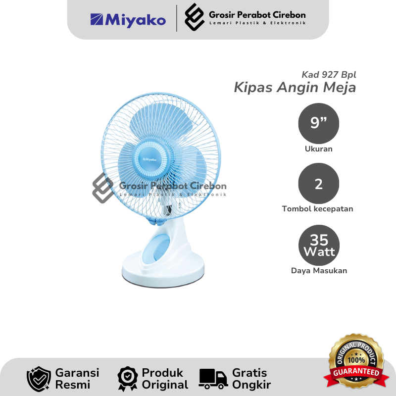 MIYAKO KIPAS ANGIN KAD-927PL / KAD 927 PL KIPAS ANGIN MIYAKO 2 IN 1