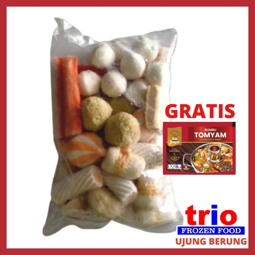 

CEDEA Suki Mix Free Bumbu Tom Yum | Baso Seafood isian random Tomyam 500gr